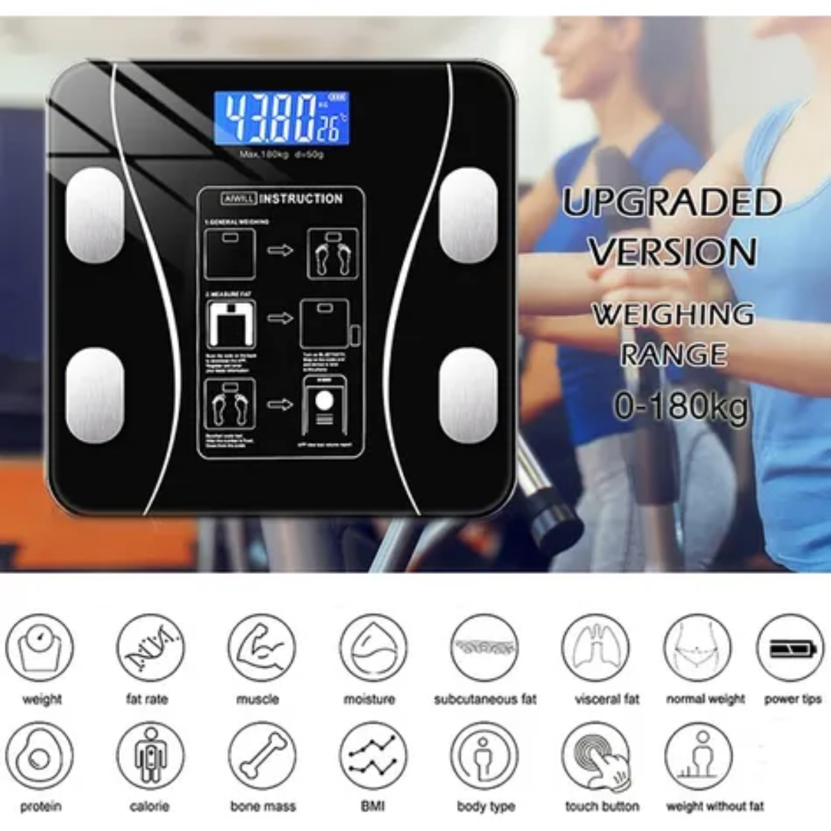 Miniatura 1 de Báscula Digital Inteligente Bluetooth